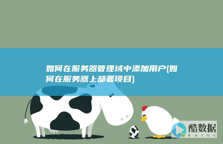 如何在服务器管理域中添加用户 (如何在服务器上部署项目)