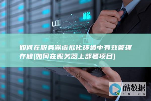 如何在服务器虚拟化环境中有效管理存储 (如何在服务器上部署项目)