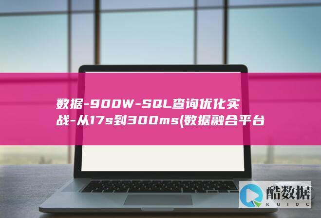 数据-900W-SQL查询优化实战-从17s到300ms (数据融合平台)