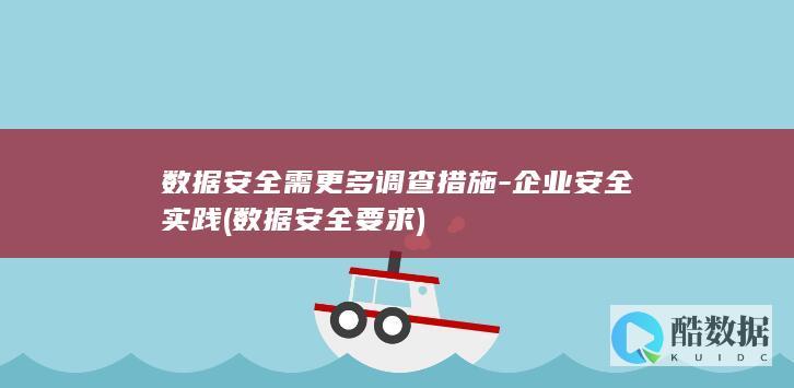 数据安全需更多调查措施-企业安全实践 (数据安全要求)