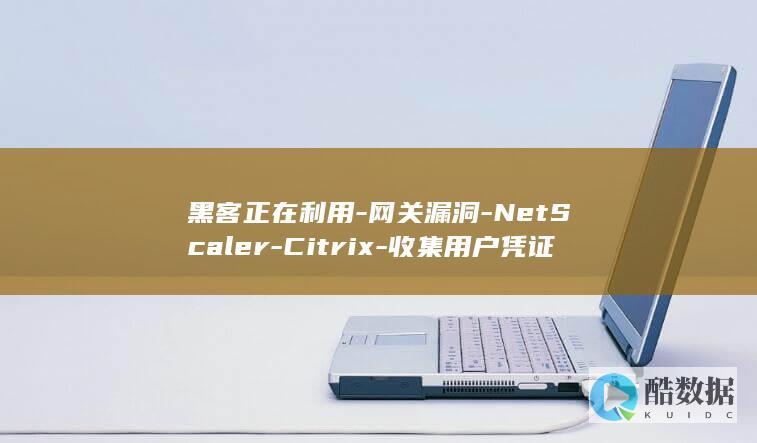 黑客正在利用-网关漏洞-NetScaler-Citrix-收集用户凭证 (黑客正在窃取你的数据)