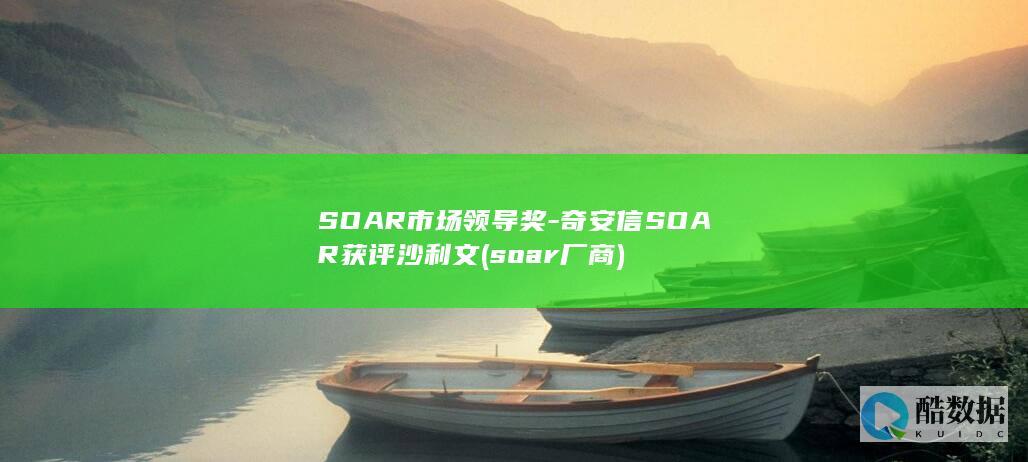 SOAR市场领导奖-奇安信SOAR获评沙利文 (soar厂商)
