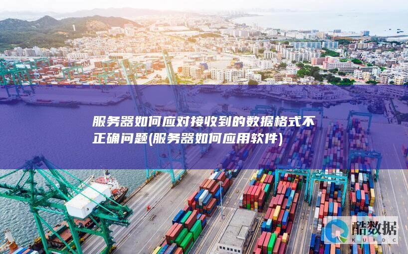 服务器如何应对接收到的数据格式不正确问题 (服务器如何应用软件)