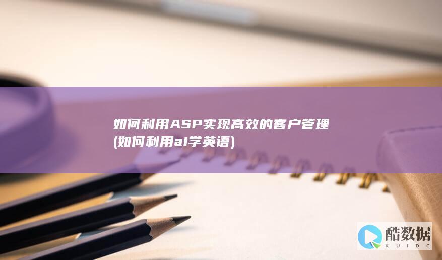 如何利用ASP实现高效的客户管理 (如何利用ai学英语)