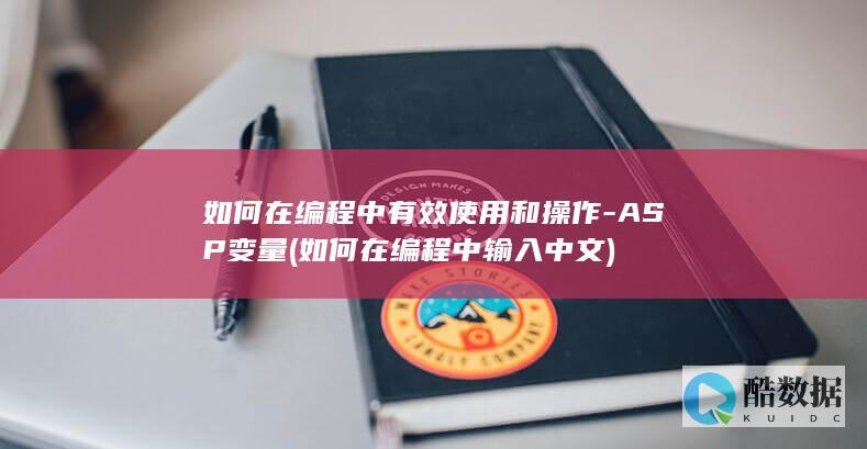如何在编程中有效使用和操作-ASP变量 (如何在编程中输入中文)