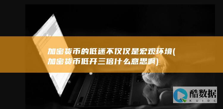 加密货币的低迷不仅仅是宏观环境 (加密货币低开三倍什么意思啊)