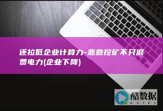 还拉低企业计算力-恶意挖矿不只浪费电力 (企业下降)