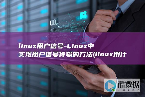 中实现用户信号传输的方法