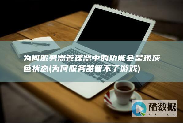 为何服务器管理器中的功能会呈现灰色状态