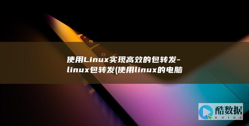 使用Linux实现高效的包转发-linux包转发 (使用linux的电脑)