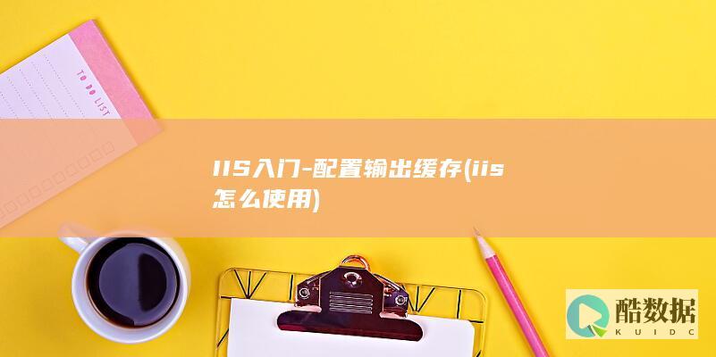 IIS入门-配置输出缓存 (iis怎么使用)