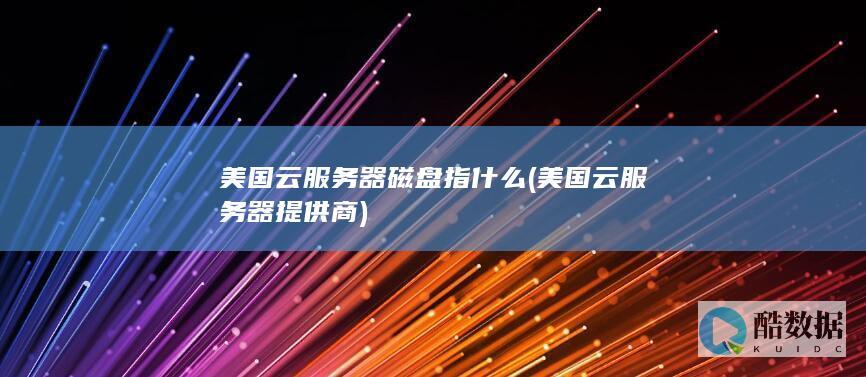 美国云服务器磁盘指什么 (美国云服务器提供商)