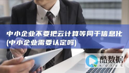 中小企业不要把云计算等同于信息化 (中小企业需要认定吗)