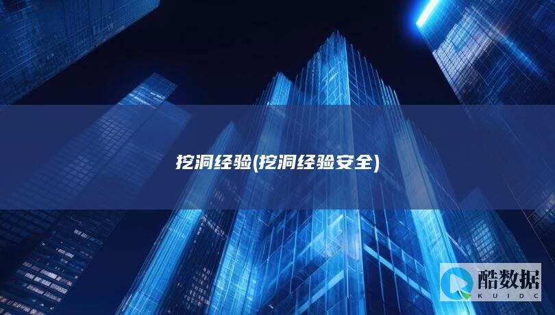 挖洞经验 (挖洞经验安全)