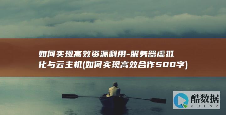 如何实现高效资源利用-服务器虚拟化与云主机 (如何实现高效合作500字)
