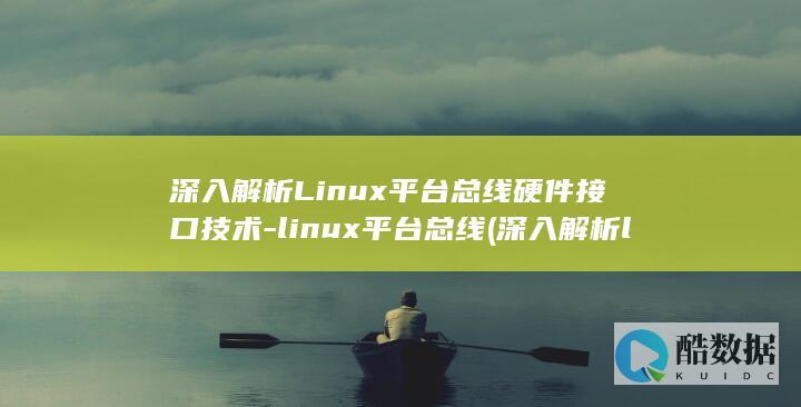 深入解析Linux平台总线硬件接口技术-linux平台总线 (深入解析linux)
