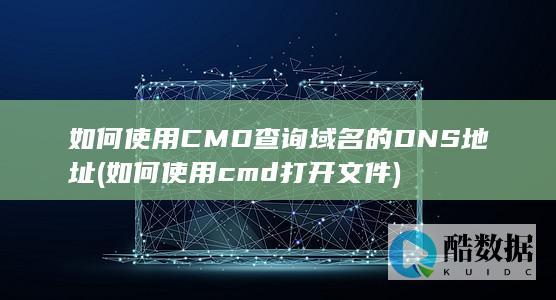 如何使用CMD查询域名的DNS地址 (如何使用cmd打开文件)