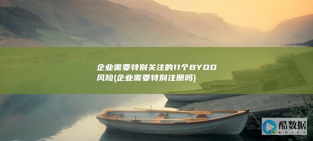 企业需要特别关注的11个BYOD风险 (企业需要特别注册吗)