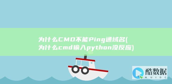 为什么CMD不能Ping通域名 (为什么cmd输入python没反应)