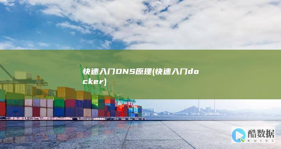 快速入门DNS原理 (快速入门docker)