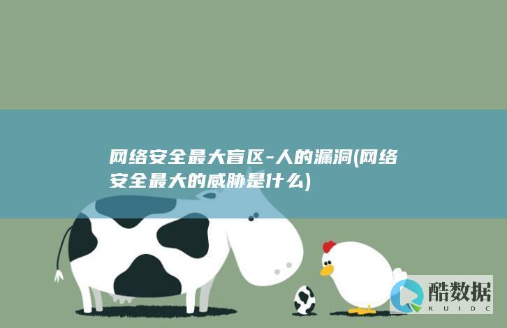 网络安全最大盲区-人的漏洞 (网络安全最大的威胁是什么)