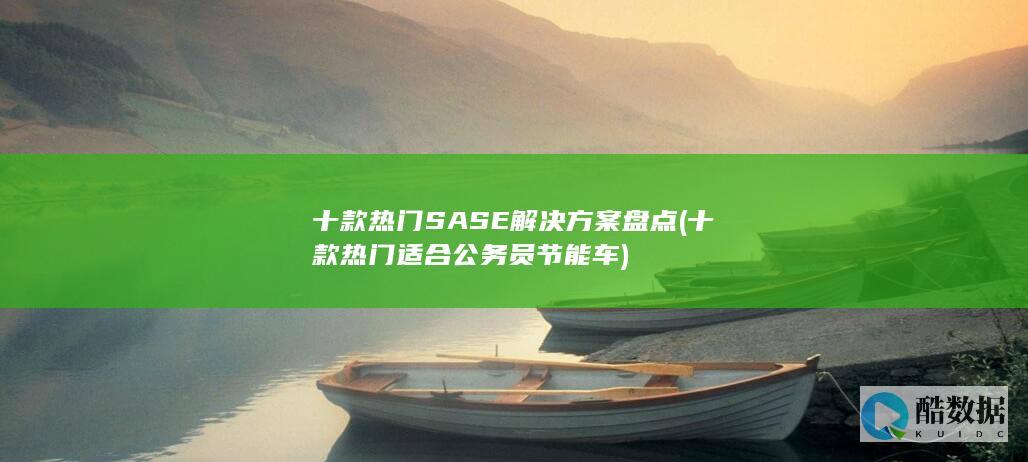 十款热门SASE解决方案盘点 (十款热门适合公务员节能车)