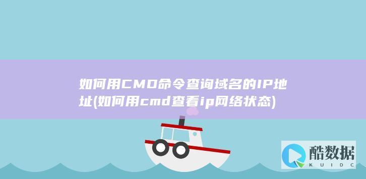 如何用CMD命令查询域名的IP地址 (如何用cmd查看ip网络状态)