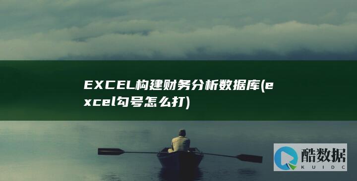 EXCEL构建财务分析数据库 (excel勾号怎么打)