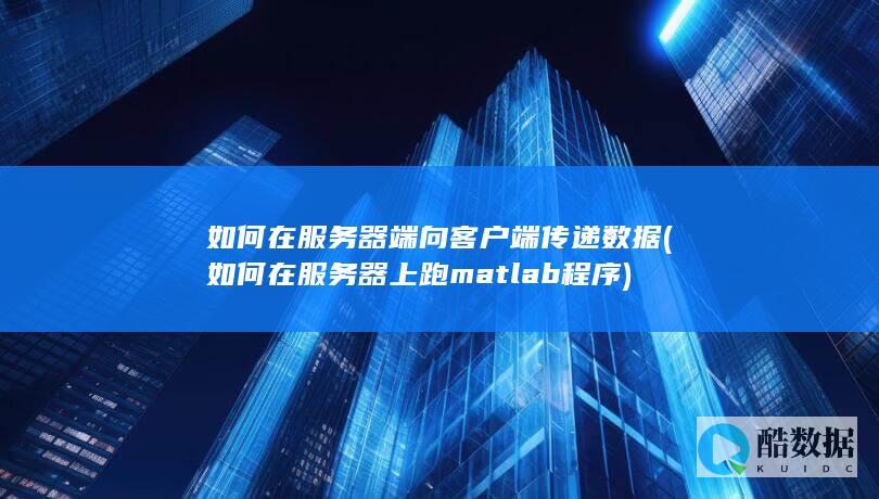 如何在服务器端向客户端传递数据 (如何在服务器上跑matlab程序)