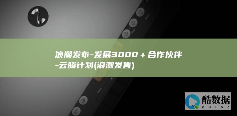 浪潮发布-发展3000＋合作伙伴-云腾计划 (浪潮发售)