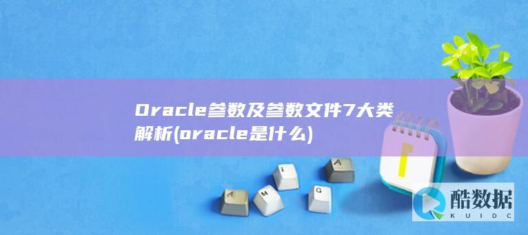 Oracle参数及参数文件7大类解析 (oracle是什么)