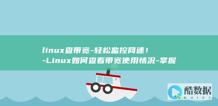 linux查带宽-轻松监控网速！-Linux如何查看带宽使用情况-掌握这些技巧 (linux查看磁盘空间 命令)
