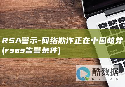 RSA警示-网络欺诈正在中国萌芽 (rsas告警条件)