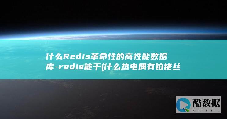 什么Redis革命性的高性能数据库-redis能干 (什么热电偶有铂铑丝)