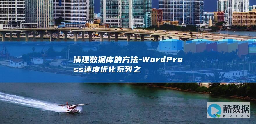 清理数据库的方法-WordPress速度优化系列之