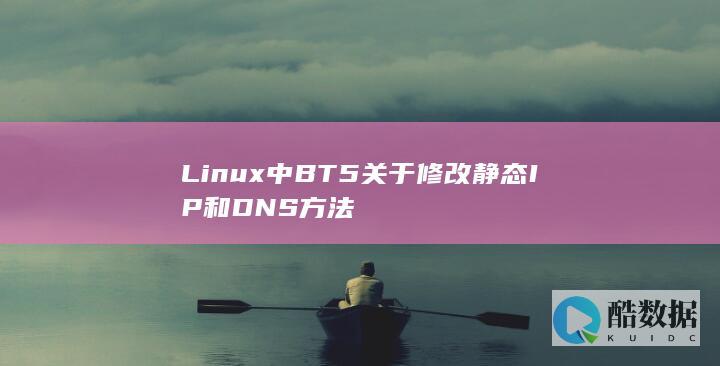 Linux中BT5关于修改静态IP和DNS方法