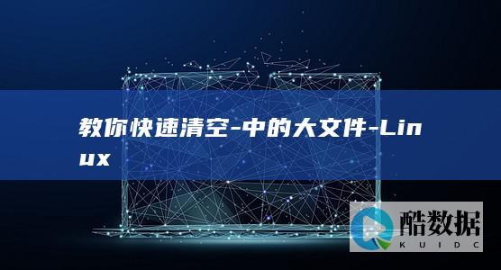 教你快速清空-中的大文件-Linux