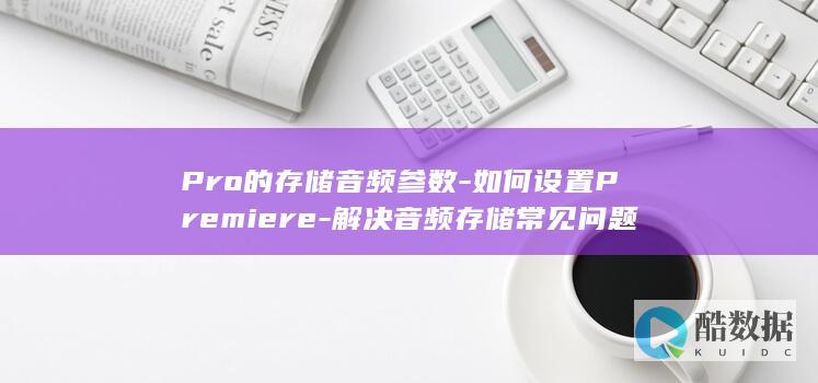 Pro的存储音频参数-如何设置Premiere-解决音频存储常见问题