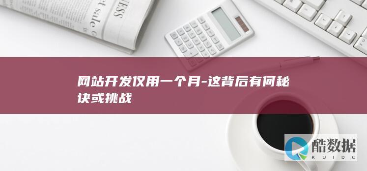 网站开发仅用一个月-这背后有何秘诀或挑战
