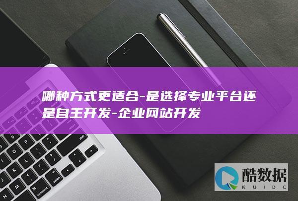 哪种方式更适合-是选择专业平台还是自主开发-企业网站开发