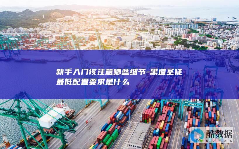 新手入门该注意哪些细节-黑道圣徒最低配置要求是什么