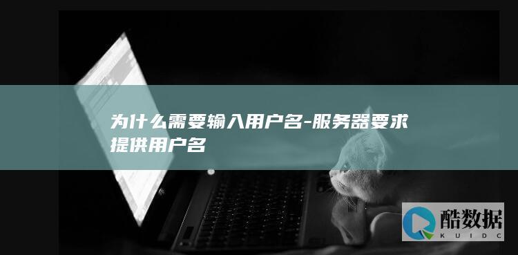 为什么需要输入用户名-服务器要求提供用户名