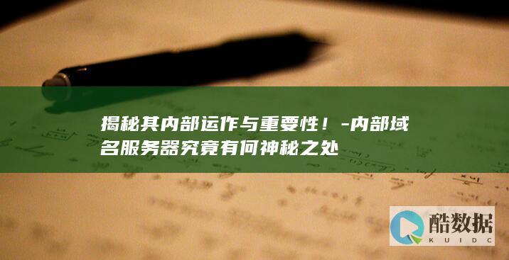 揭秘其内部运作与重要性！-内部域名服务器究竟有何神秘之处