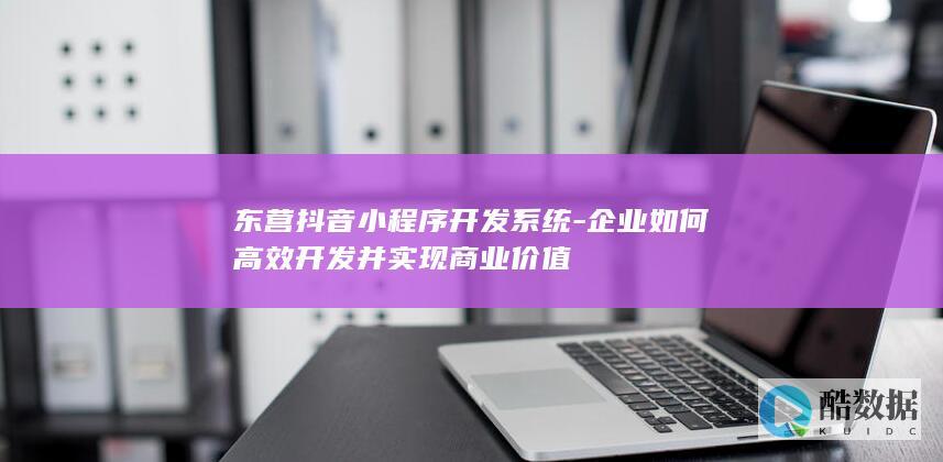 东营抖音小程序开发系统-企业如何高效开发并实现商业价值