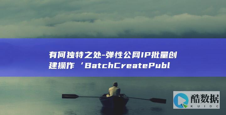 批量创建弹性公网IP操作技巧