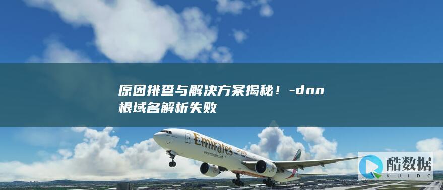 原因排查与解决方案揭秘！-dnn根域名解析失败