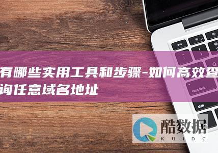 有哪些实用工具和步骤-如何高效查询任意域名地址