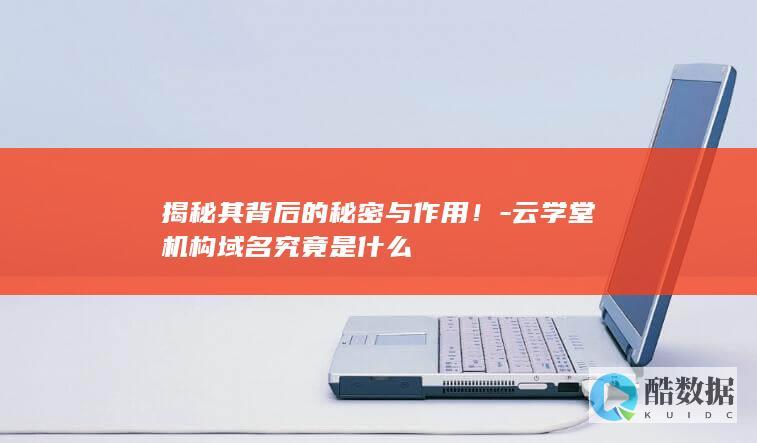 揭秘其背后的秘密与作用!-云学堂机构域名究竟是什么