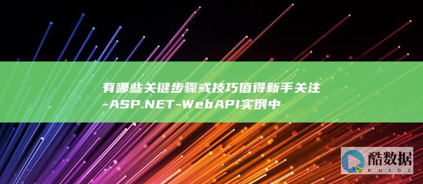 有哪些关键步骤或技巧值得新手关注-ASP.NET-WebAPI实例中