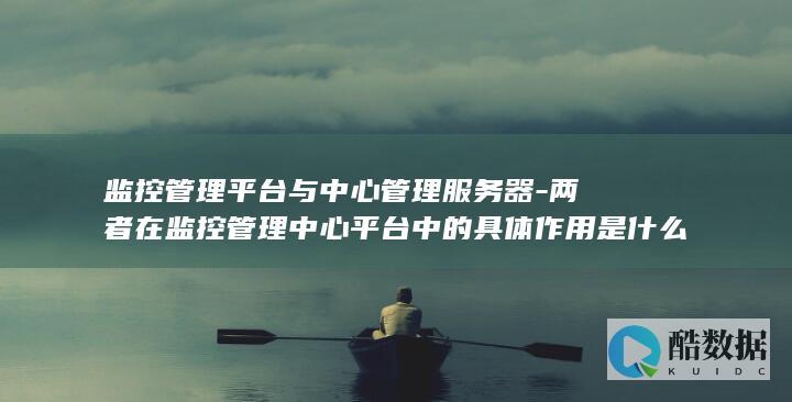 监控管理平台与中心管理服务器-两者在监控管理中心平台中的具体作用是什么
